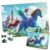 100 Piece Puzzles for Kids Ages 4-6 6-8 8-10 Princess Puzzle for Girls Large Piece Jigsaw Puzzles Kids Educational Gifts Children Learning Toys Cartoon
