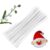 100 Pieces White Pipe Cleaners for Crafts – Thick Fuzzy Chenille Stems 12 Inch DIY Pipe Cleaner Flower Kit Bendable Art Supplies for Kids Classroom Projects & Holiday Decorations