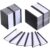 100set Magnetic Strip Card Slot for Metal Racks and Shelves