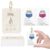 100 Sheets Blank Ink Swatch Cards 2.5 X 3.5 Inch Color Swatch Cards 300gsm Cold Press Watercolor Paper with Ring Cardstock Fountain Pen Ink Palette Card for Organization Painting Journaling