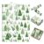 100 Sheets Green Christmas Tree Tissue Paper, 14×20 Inch Gold Star Printed Decorative Gift Wrapping Tissue Paper for Xmas Gift Box Filler, Flower Bouquet Packaging, DIY Craft Party Decorations