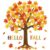 102 PCS Fall Tree Bulletin Board Decorations Autumn Maple Leaves Tree Paper Cutouts Hello Fall Classroom Bulletin Board Cutouts with Glue Points for Thanksgiving Home School Wall Chalkboard Decor