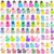 104 Pcs Glow in The Dark Mini Resin Ducks Bulk Luminous Tiny Duck Figurines