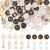 104 PCS Letter Charms for Jewelry Making Bracelets Double Sided Alphabet Charms Initial Charms Metal Letter Charms for Necklace Bracelet Jewelry Making, 2 Style
