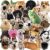 105 PCS Cute Dog Sticker Pack, Waterproof Vinyl Dogs Stickers Bulk, Holographic Funny Stickers, Dog Stickers for Scrapbooking, Water Bottles, Laptops, Scrapbooks and Gifts for Party Favor