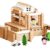 105Pcs Wooden Building Blocks Construction Set for Kids Ages 3-8,Preschool Learning Toys for Toddlers, Boys & Girls Birthday Gift, Educational STEM Toy