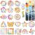 108 Pcs Calm Stickers Sensory Strips, 27 Designs Waterproof Fidget Strips, 2 Textures, Anxiety Stickers Sensory Stickers for Kids Teens Adults Classroom Travel Therapy