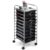 10 Drawer Rolling Storage Cart, Mobile Organizer with 10 Removable Drawers, 33.8″ H x 12.8″ W x 14.6″ D Steel Frame Storage Unit for Office, School, and Home, Black, 1 Unit