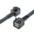 10Gtek SFF-8643 to SFF-8643 MiniSAS Cable, 12Gbps with Sideband, 100-Ohm, for RAID/NVMe Backplane, 0.3-m(0.9ft)