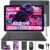 10 inch Tablet with Keyboard – 2026 Gemini AI Android 16 Tablet,Silver Case