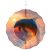 10 Inch Wind Chime 3D Hanging Wind Spinner Garden Decor Dolphin Sunset