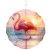 10 Inch Wind Chime 3D Hanging Wind Spinner Garden Decor Flamingo Sunset