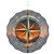 10 Inch Wind Chime 3D Hanging Wind Spinner Garden Decor Rose Sunset