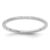 10K White Gold 1.2mm Milgrain Stackable Band Size 4.5