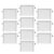 10 Mesh Zipper Pouches | Document Organizer | for Travel / School (Gray)