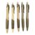 1.0 mm Ball Point Retractable Black Ink pens (various barrel colors – shades of black,) 5-ct.