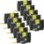 10 Pack Black on Yellow Label Tape 12mm Compatible with TZe-631 TZ631 for D210 H100 H110 D400 D600 1290 Label Makers