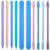 10 Pack Colored Silicone Stir Sticks Set, 3 Styles Reusable Paint Mixing Sticks, Epoxy Resin Stirring Rod for Facial Mask Hair Removal Mixing Paint Wax Crafts