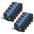 10 Pack Compatible with P-Touch TZe-551 TZe551 24mm 0.94 Blue Label Tape