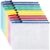 10 Pack Mesh Document Pouches, 13.4 x 9.4 in File Organizer Bags, Nylon Zipper Storage Folders, Multi Color Office Organization Supply for A4 Documents, Bills, Receipts, Academic Papers