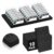 10 Pack of 600 Slots Black Foam Name Badge Holder 4.25 Inches Slots