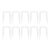 10 Pack Plastic Stackable Stools, 17.7In Plastic Stackable Nesting Stools