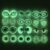 10 Pairs 16mm Glow in The Dark Glass Animal Eyes Round Dome Glass Cabochons Flatback for DIY Craft Clay Eyes, 16mm