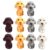 10 Pcs 3D Cute Dog Easters for Boys Girls Classroom Prizes 3D Animal Pet