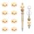 10Pcs 3D Soft‑Cute Steamed bun Focal Beads, Cartoon Silicone Beads with Smiley Blush Cheeks, Great for DIY beadable pens, Keychains, Backpack Charms, Bracelets, Wristbands and Handmade Gifts.