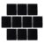 10pcs Black Flannel Cube Drawstring Bags for Travel Organization
