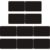 10pcs Blank Aluminum Name Plate for Office DIY Door Sign Black