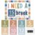 10 Pcs Boho Calm Down Corner Supplies Magnetic Calming Corner Support I Need a Break Mental Health Educational Management Tools Includes Break Card Timer for Back to School Classroom Teacher Supplies