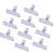 10Pcs Colorful Acrylic Binder Clip for Picture Photo File, Purple