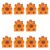 10 Pcs Creative Pencil Erasers Cartoon Erasers Soft Lovely Animal Eraser for Schoolwork and Art Projects