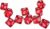 10 Pcs D10 Polyhedral Dice – Precision 10-Sided High-Clarity Dice for Tabletop Games and Role-Playing Adventures (Red)