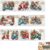 10PCS DIY Xmas Diamond Art Scratch Card (Electric Car)