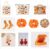 10Pcs Fall Gifts for Women,Orange Thanksgiving Basket ,Autumn Theme Tote