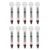 10pcs Floating Aquarium Thermometer with Suction Cup Temperature Measuring Tool No Probe No Wire Use Inside of Fish for Aquarium Fish Tank Digital Scale Stick on Thermostat Thermometer Strip Display