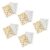 10pcs Glitter Star Reward Stickers, Paper, Easy Peel