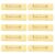 10pcs Golden Aluminum Name Tag with Pin Back for Workplace Use