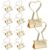 10pcs Golden Small Binder Clips for Home Notebooks, Metal Office