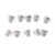 10Pcs Hairdressing Scissors Silencers Replacement Screw Bumper Muffler for Smooth and Quiet Hair Cutting Enduring Replacement Screw Bumper Muffler