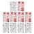10pcs Halloween Face Tattoos Glitter Crystal Stickers for Cosplay