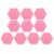 10pcs Hexagonal Felt Bulletin Board Wall Notice Board for Office Home