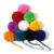 10 Pcs Large Yarn Pom Poms-3 Inch Made to Order Acrylic Yarn Balls for Hats Or Party Decorations-DIY Craft Pompoms (Mixed, 3inch)