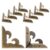 10pcs Metal Book Corner Protectors Vintage Style Coffee Album Guards