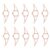 10pcs Metal Thumb Page Holder Bookmark Ring for Single Hand Reading