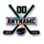(10PCS) Personalized Hockey Name Number Sticker Holographic Custom