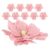 10pcs Pink Crepe Paper Flower Bouquet 25cm for Wedding Party Decor