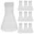 10pcs Plastic Erlenmeyer Flask 50ml with Standard Scale Line